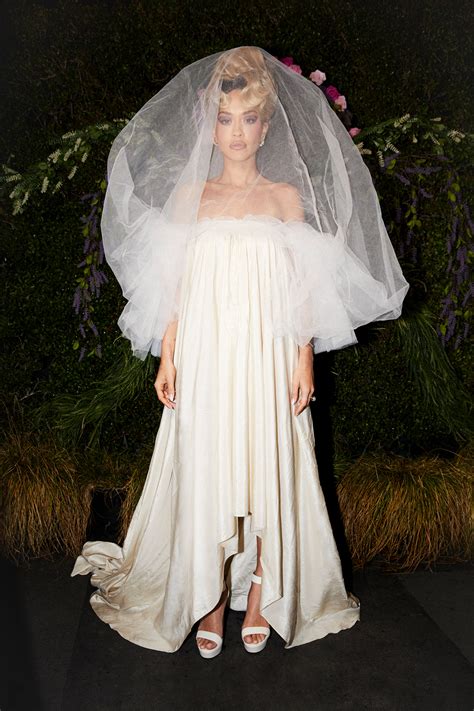 1987 ysl wedding dress|Newlywed Rita Ora Wears A Vintage Yves Saint Laurent .